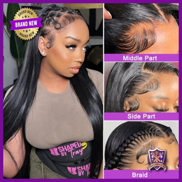22 Inch Human Hair Lace Front Wig Glueless Pre Plucked Baby Hair main image 6